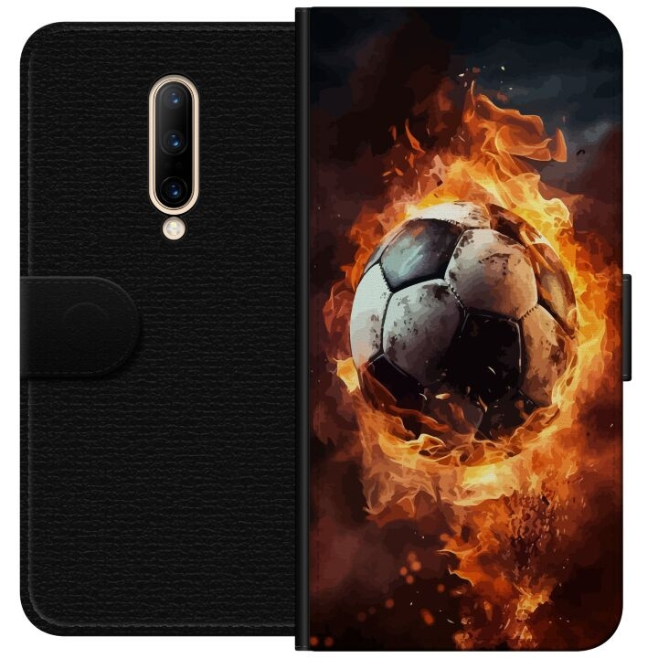 Plånboksfodral till OnePlus 7 Pro med Fotboll motiv i gruppen SMARTPHONE & SURFPLATTOR / Mobilskydd / OnePlus hos TP E-commerce Nordic AB (A56657)