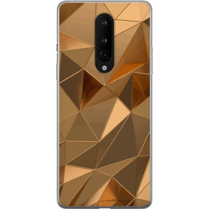 Mobilskal till OnePlus 8 med 3D Guld motiv i gruppen SMARTPHONE & SURFPLATTOR / Mobilskydd / OnePlus hos TP E-commerce Nordic AB (A56849)