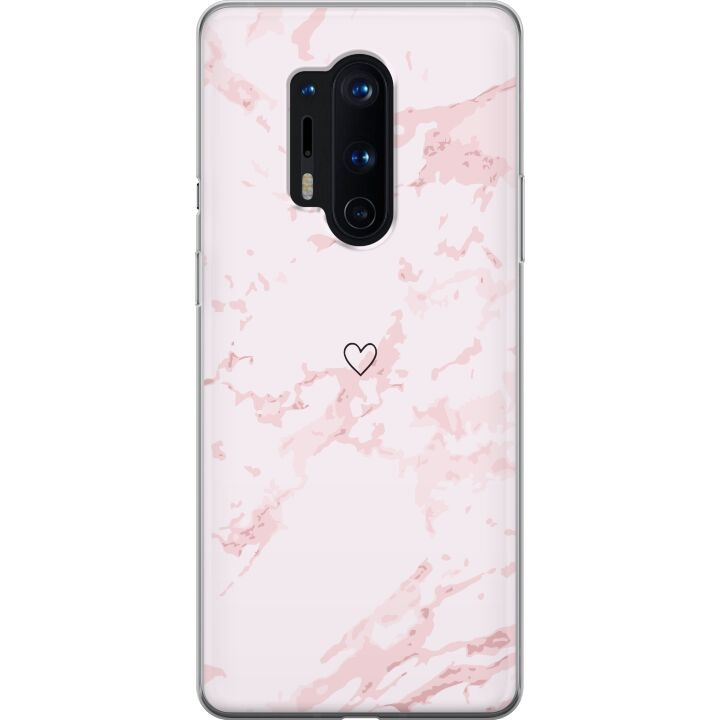 Mobilskal till OnePlus 8 Pro med Rosa Hjärta motiv i gruppen SMARTPHONE & SURFPLATTOR / Mobilskydd / OnePlus hos TP E-commerce Nordic AB (A56902)