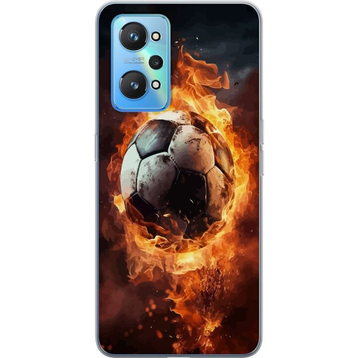 Mobilskal till Realme GT Neo2 med Fotboll motiv i gruppen SMARTPHONE & SURFPLATTOR / Mobilskydd / Realme hos TP E-commerce Nordic AB (A58088)