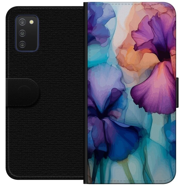 Plånboksfodral till Samsung Galaxy A03s med Magiska blommor motiv i gruppen SMARTPHONE & SURFPLATTOR / Mobilskydd / Samsung hos TP E-commerce Nordic AB (A58259)