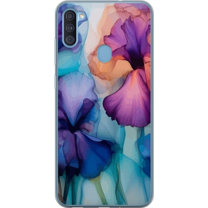 Mobilskal till Samsung Galaxy A11 med Magiska blommor motiv i gruppen SMARTPHONE & SURFPLATTOR / Mobilskydd / Samsung hos TP E-commerce Nordic AB (A58556)