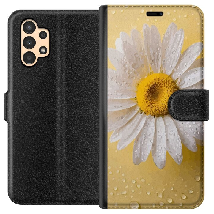 Plånboksfodral till Samsung Galaxy A13 med Porslinsblomma motiv i gruppen SMARTPHONE & SURFPLATTOR / Mobilskydd / Samsung hos TP E-commerce Nordic AB (A58634)