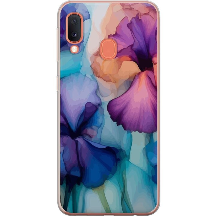 Mobilskal till Samsung Galaxy A20e med Magiska blommor motiv i gruppen SMARTPHONE & SURFPLATTOR / Mobilskydd / Samsung hos TP E-commerce Nordic AB (A58826)