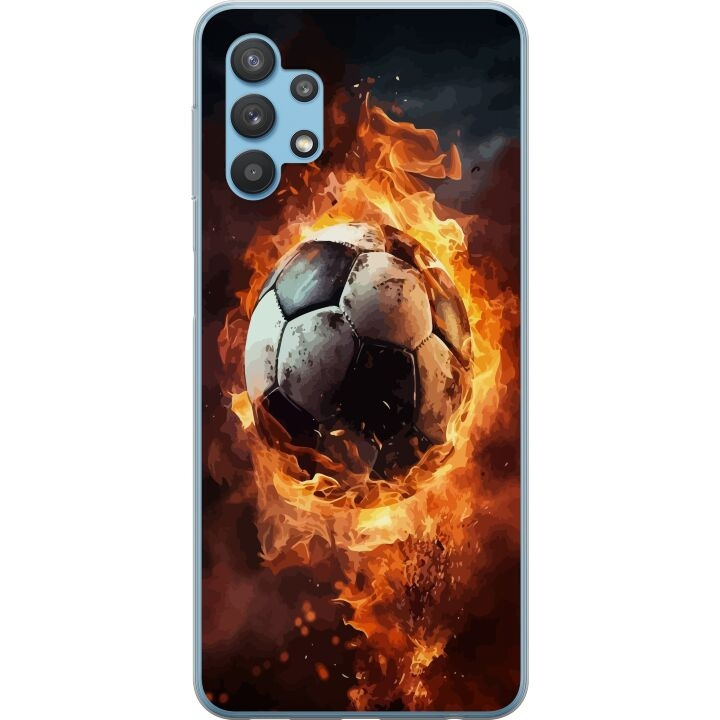 Mobilskal till Samsung Galaxy A32 5G med Fotboll motiv i gruppen SMARTPHONE & SURFPLATTOR / Mobilskydd / Samsung hos TP E-commerce Nordic AB (A59249)