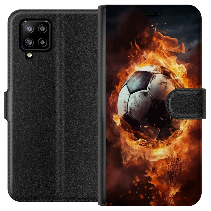 Plånboksfodral till Samsung Galaxy A42 5G med Fotboll motiv i gruppen SMARTPHONE & SURFPLATTOR / Mobilskydd / Samsung hos TP E-commerce Nordic AB (A59573)