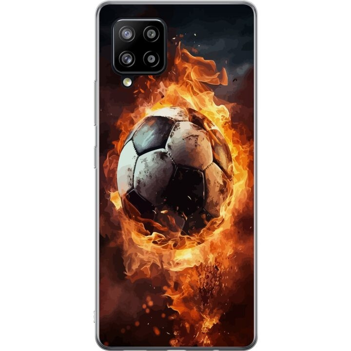Mobilskal till Samsung Galaxy A42 5G med Fotboll motiv i gruppen SMARTPHONE & SURFPLATTOR / Mobilskydd / Samsung hos TP E-commerce Nordic AB (A59600)