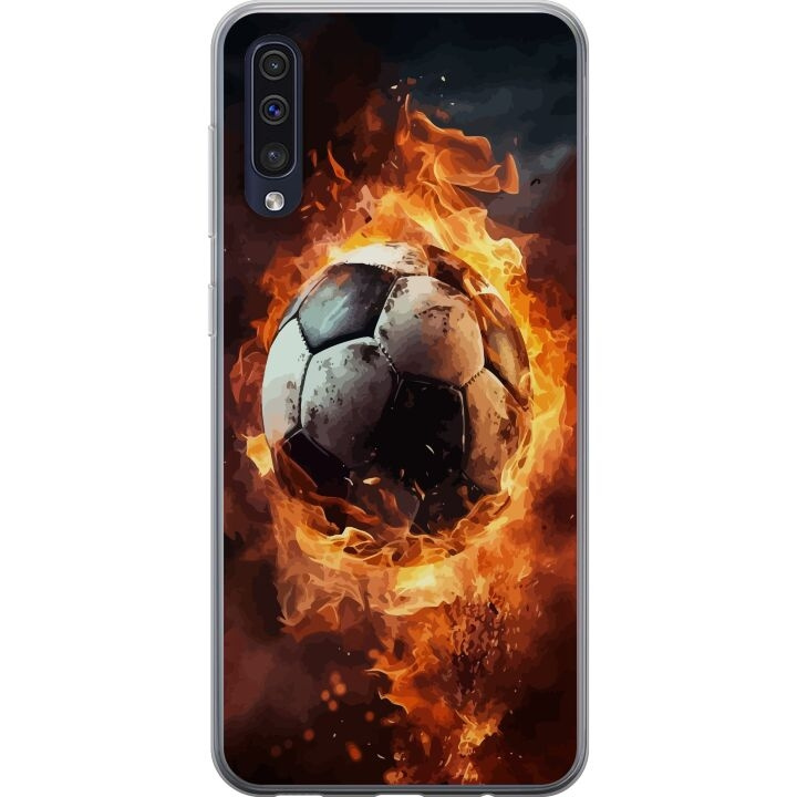 Mobilskal till Samsung Galaxy A50 med Fotboll motiv i gruppen SMARTPHONE & SURFPLATTOR / Mobilskydd / Samsung hos TP E-commerce Nordic AB (A59654)