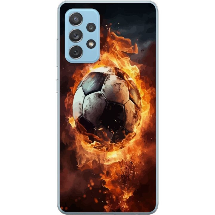 Mobilskal till Samsung Galaxy A52 5G med Fotboll motiv i gruppen SMARTPHONE & SURFPLATTOR / Mobilskydd / Samsung hos TP E-commerce Nordic AB (A59762)