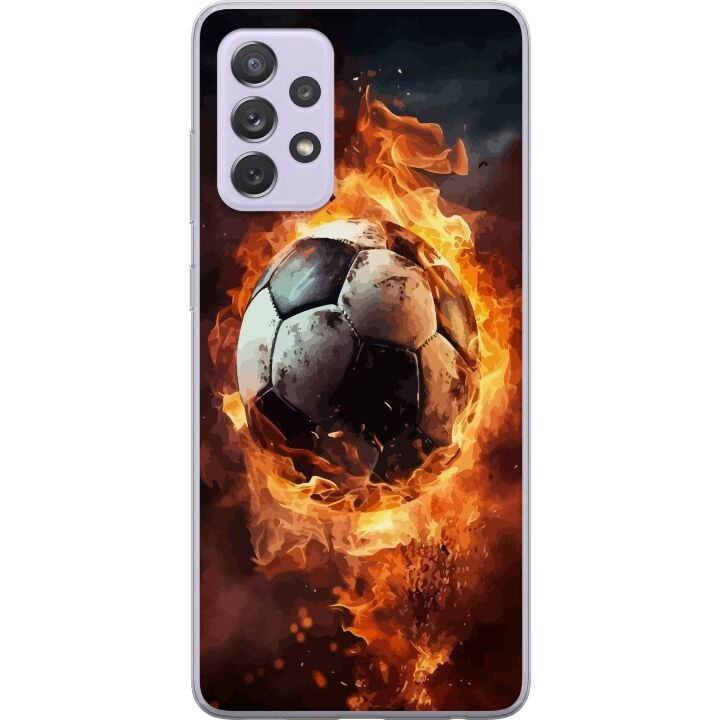 Mobilskal till Samsung Galaxy A52s 5G med Fotboll motiv i gruppen SMARTPHONE & SURFPLATTOR / Mobilskydd / Samsung hos TP E-commerce Nordic AB (A59816)