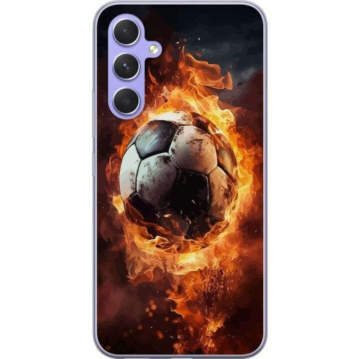 Mobilskal till Samsung Galaxy A54 med Fotboll motiv i gruppen SMARTPHONE & SURFPLATTOR / Mobilskydd / Samsung hos TP E-commerce Nordic AB (A59924)