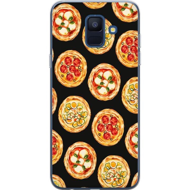 Mobilskal till Samsung Galaxy A6 (2018) med Pizza motiv i gruppen SMARTPHONE & SURFPLATTOR / Mobilskydd / Samsung hos TP E-commerce Nordic AB (A59997)