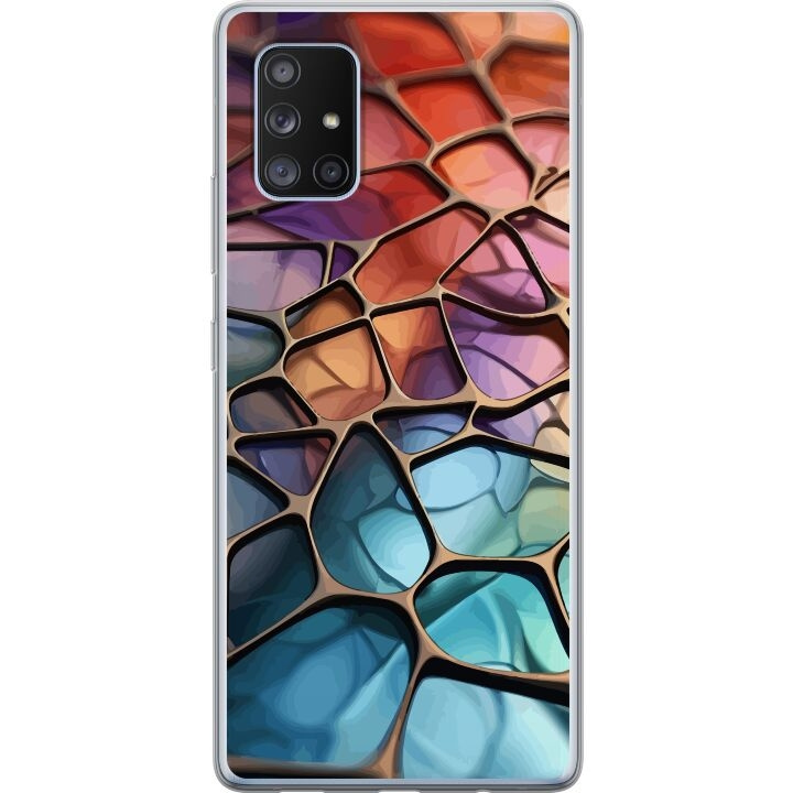 Mobilskal till Samsung Galaxy A71 5G med Metalliskt mönster motiv i gruppen SMARTPHONE & SURFPLATTOR / Mobilskydd / Samsung hos TP E-commerce Nordic AB (A60102)