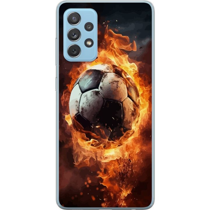 Mobilskal till Samsung Galaxy A72 5G med Fotboll motiv i gruppen SMARTPHONE & SURFPLATTOR / Mobilskydd / Samsung hos TP E-commerce Nordic AB (A60167)