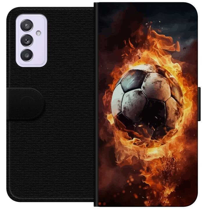 Plånboksfodral till Samsung Galaxy A82 5G med Fotboll motiv i gruppen SMARTPHONE & SURFPLATTOR / Mobilskydd / Samsung hos TP E-commerce Nordic AB (A60275)