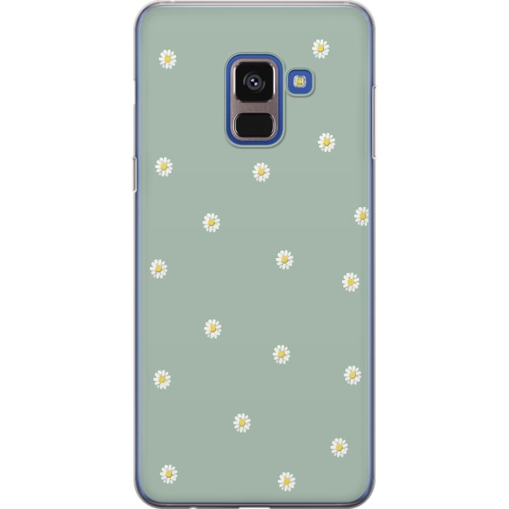 Mobilskal till Samsung Galaxy A8 (2018) med Prästkragar motiv i gruppen SMARTPHONE & SURFPLATTOR / Mobilskydd / Samsung hos TP E-commerce Nordic AB (A60312)