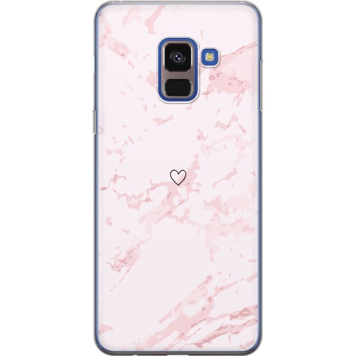 Mobilskal till Samsung Galaxy A8 (2018) med Rosa Hjärta motiv i gruppen SMARTPHONE & SURFPLATTOR / Mobilskydd / Samsung hos TP E-commerce Nordic AB (A60331)
