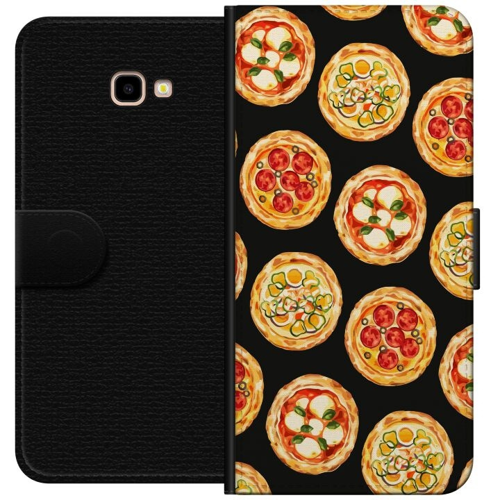 Plånboksfodral till Samsung Galaxy J4+ med Pizza motiv i gruppen SMARTPHONE & SURFPLATTOR / Mobilskydd / Samsung hos TP E-commerce Nordic AB (A60402)