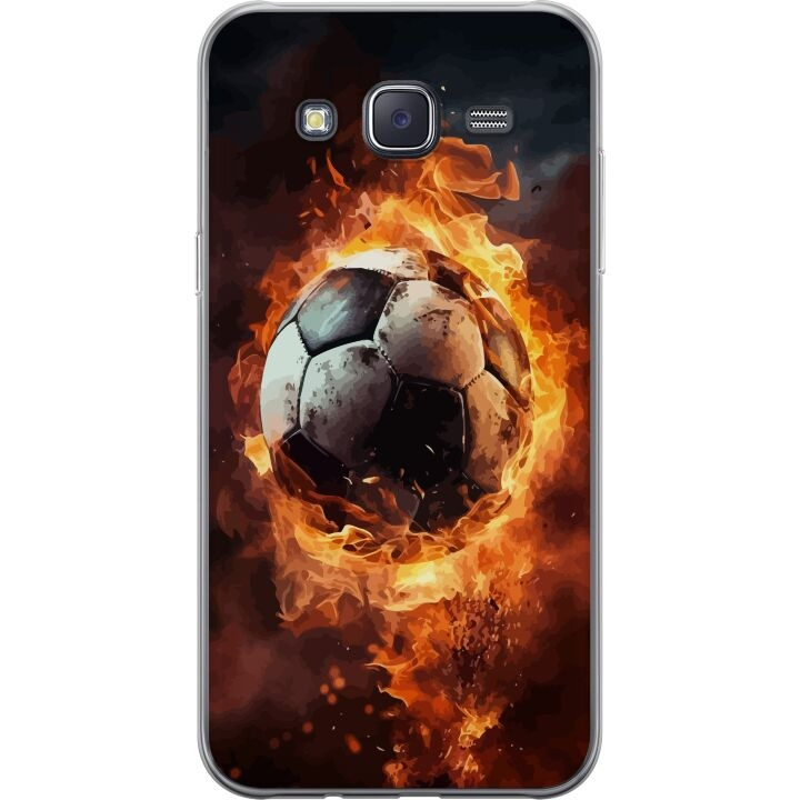 Mobilskal till Samsung Galaxy J5 med Fotboll motiv i gruppen SMARTPHONE & SURFPLATTOR / Mobilskydd / Samsung hos TP E-commerce Nordic AB (A60464)