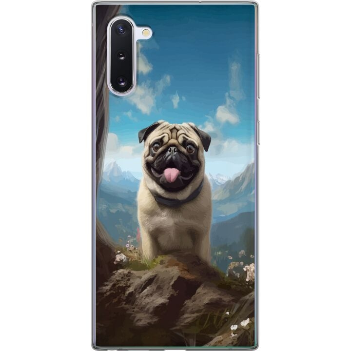 Mobilskal till Samsung Galaxy Note10 med Glad Hund motiv i gruppen SMARTPHONE & SURFPLATTOR / Mobilskydd / Samsung hos TP E-commerce Nordic AB (A60542)
