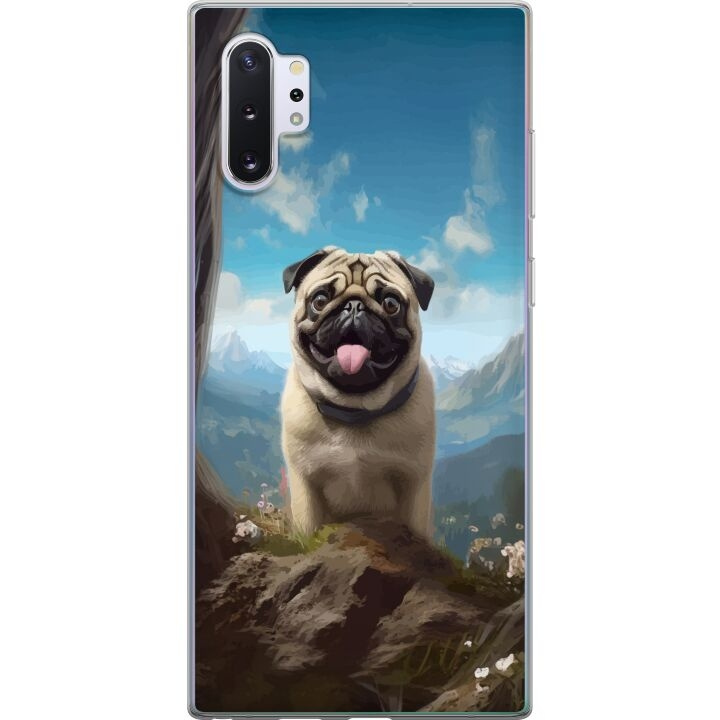 Mobilskal till Samsung Galaxy Note10+ med Glad Hund motiv i gruppen SMARTPHONE & SURFPLATTOR / Mobilskydd / Samsung hos TP E-commerce Nordic AB (A60623)