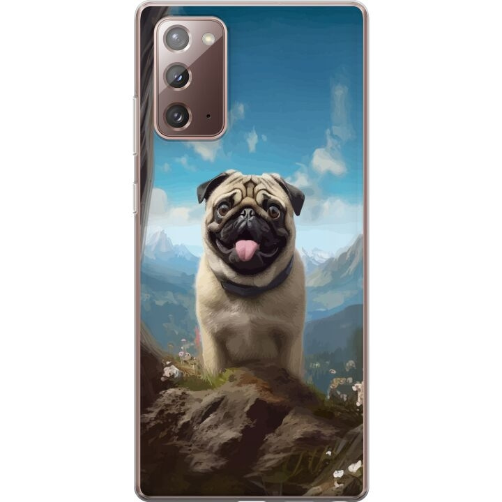 Mobilskal till Samsung Galaxy Note20 med Glad Hund motiv i gruppen SMARTPHONE & SURFPLATTOR / Mobilskydd / Samsung hos TP E-commerce Nordic AB (A60677)