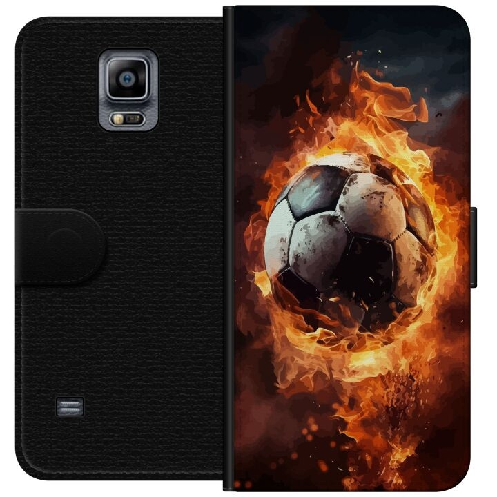Plånboksfodral till Samsung Galaxy Note 4 med Fotboll motiv i gruppen SMARTPHONE & SURFPLATTOR / Mobilskydd / Samsung hos TP E-commerce Nordic AB (A60761)