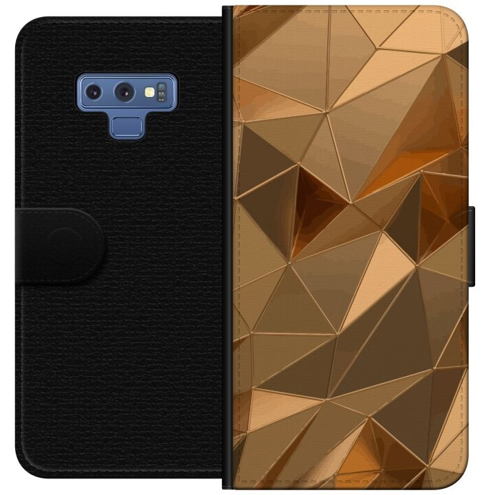 Plånboksfodral till Samsung Galaxy Note9 med 3D Guld motiv i gruppen SMARTPHONE & SURFPLATTOR / Mobilskydd / Samsung hos TP E-commerce Nordic AB (A60791)