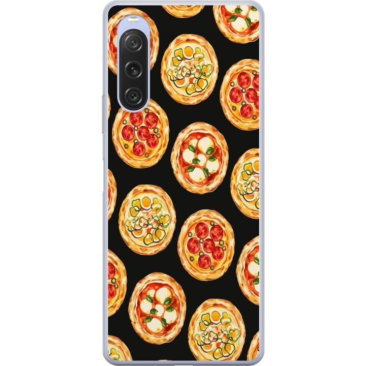 Mobilskal till Sony Xperia 10 V med Pizza motiv i gruppen SMARTPHONE & SURFPLATTOR / Mobilskydd / Sony hos TP E-commerce Nordic AB (A61077)