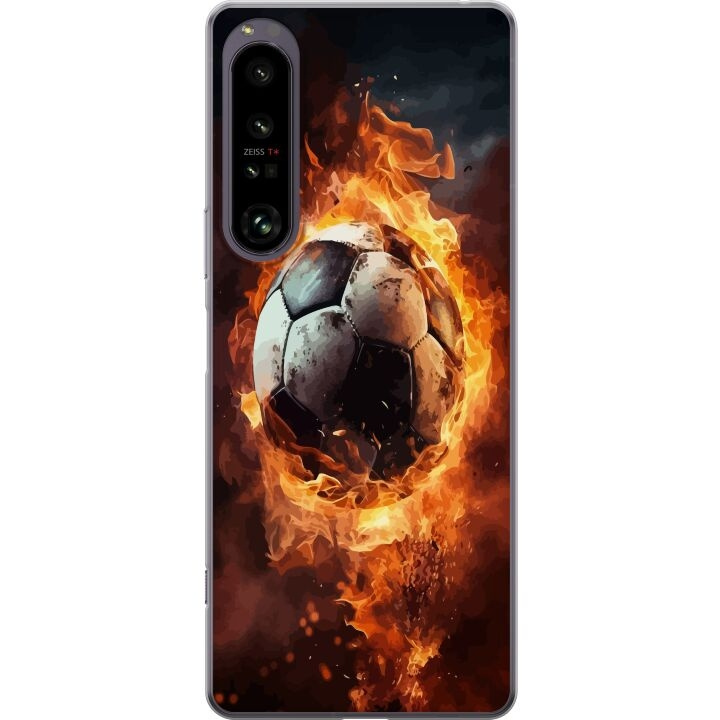 Mobilskal till Sony Xperia 1 IV med Fotboll motiv i gruppen SMARTPHONE & SURFPLATTOR / Mobilskydd / Sony hos TP E-commerce Nordic AB (A61274)