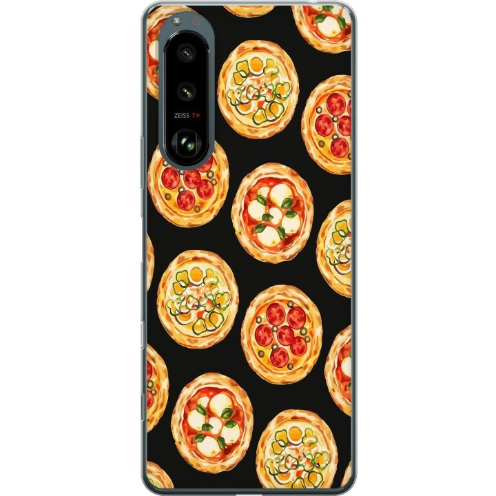 Mobilskal till Sony Xperia 5 III med Pizza motiv i gruppen SMARTPHONE & SURFPLATTOR / Mobilskydd / Sony hos TP E-commerce Nordic AB (A61455)