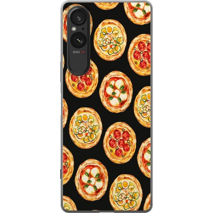 Mobilskal till Sony Xperia 5 V med Pizza motiv i gruppen SMARTPHONE & SURFPLATTOR / Mobilskydd / Sony hos TP E-commerce Nordic AB (A61563)