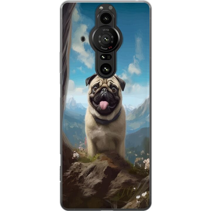 Mobilskal till Sony Xperia Pro-I med Glad Hund motiv i gruppen SMARTPHONE & SURFPLATTOR / Mobilskydd / Sony hos TP E-commerce Nordic AB (A61703)