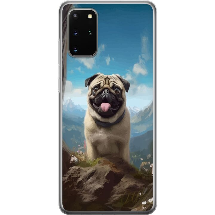 Mobilskal till Samsung Galaxy S20+ med Glad Hund motiv i gruppen SMARTPHONE & SURFPLATTOR / Mobilskydd / Samsung hos TP E-commerce Nordic AB (A62189)