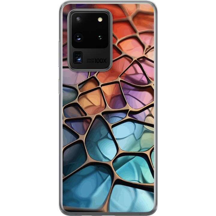 Mobilskal till Samsung Galaxy S20 Ultra med Metalliskt mönster motiv i gruppen SMARTPHONE & SURFPLATTOR / Mobilskydd / Samsung hos TP E-commerce Nordic AB (A62235)