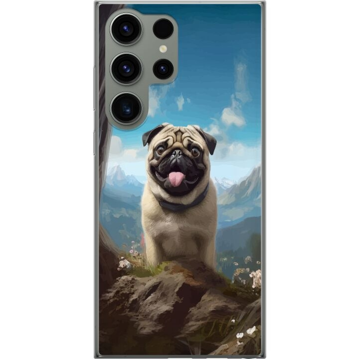 Mobilskal till Samsung Galaxy S23 Ultra med Glad Hund motiv i gruppen SMARTPHONE & SURFPLATTOR / Mobilskydd / Samsung hos TP E-commerce Nordic AB (A62837)