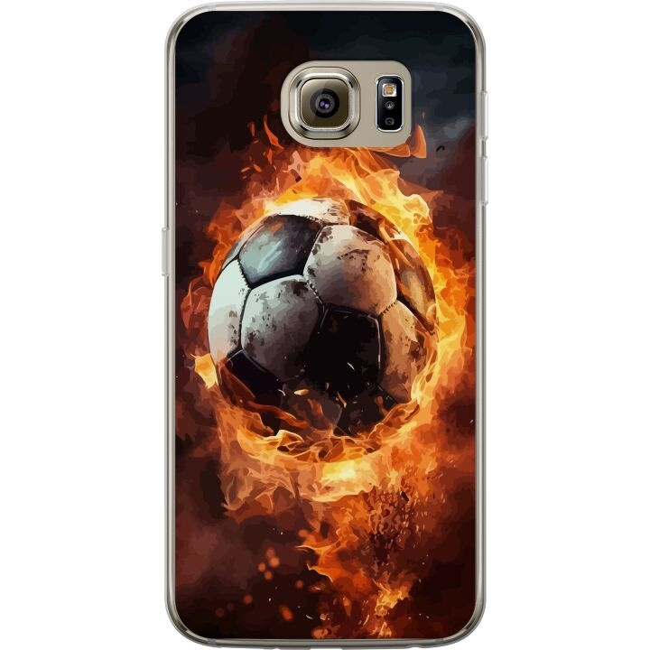 Mobilskal till Samsung Galaxy S6 med Fotboll motiv i gruppen SMARTPHONE & SURFPLATTOR / Mobilskydd / Samsung hos TP E-commerce Nordic AB (A63029)