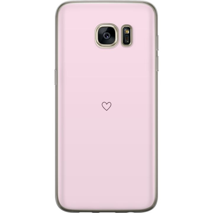 Mobilskal till Samsung Galaxy S7 edge med Hjärta motiv i gruppen SMARTPHONE & SURFPLATTOR / Mobilskydd / Samsung hos TP E-commerce Nordic AB (A63135)