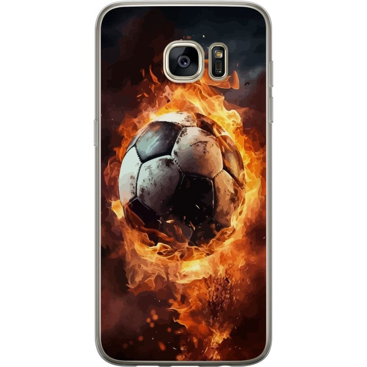 Mobilskal till Samsung Galaxy S7 edge med Fotboll motiv i gruppen SMARTPHONE & SURFPLATTOR / Mobilskydd / Samsung hos TP E-commerce Nordic AB (A63137)