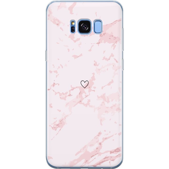 Mobilskal till Samsung Galaxy S8 med Rosa Hjärta motiv i gruppen SMARTPHONE & SURFPLATTOR / Mobilskydd / Samsung hos TP E-commerce Nordic AB (A63193)
