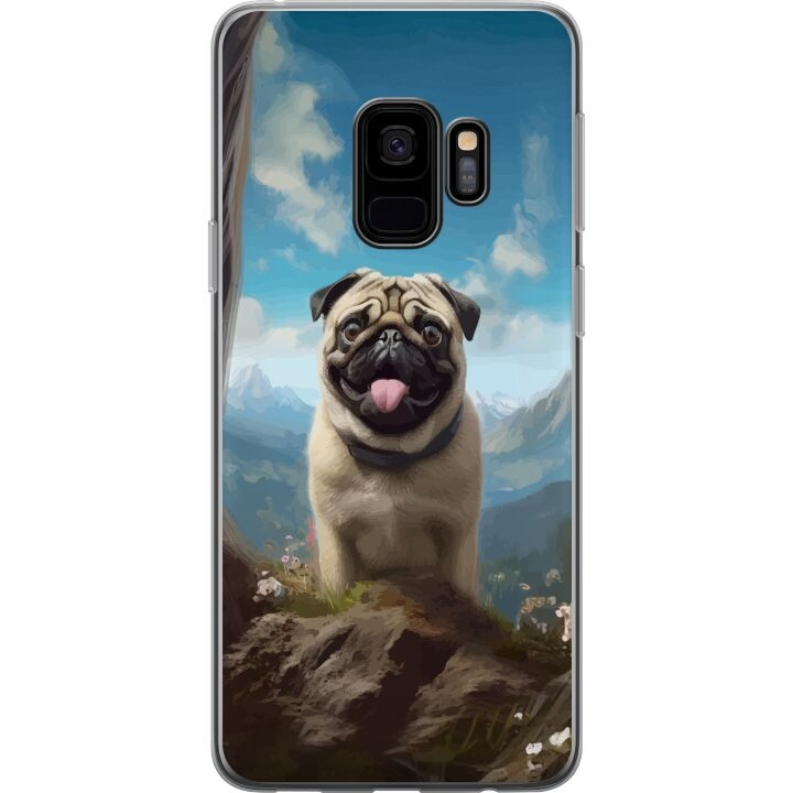 Mobilskal till Samsung Galaxy S9 med Glad Hund motiv i gruppen SMARTPHONE & SURFPLATTOR / Mobilskydd / Samsung hos TP E-commerce Nordic AB (A63269)