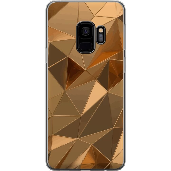 Mobilskal till Samsung Galaxy S9 med 3D Guld motiv i gruppen SMARTPHONE & SURFPLATTOR / Mobilskydd / Samsung hos TP E-commerce Nordic AB (A63275)