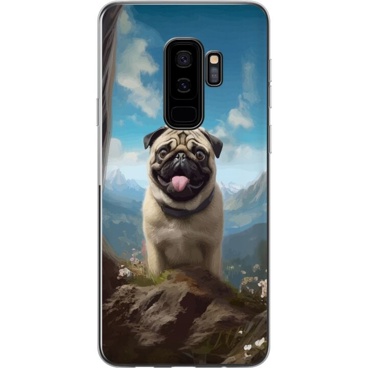 Mobilskal till Samsung Galaxy S9+ med Glad Hund motiv i gruppen SMARTPHONE & SURFPLATTOR / Mobilskydd / Samsung hos TP E-commerce Nordic AB (A63323)