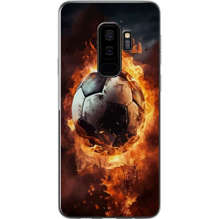 Mobilskal till Samsung Galaxy S9+ med Fotboll motiv i gruppen SMARTPHONE & SURFPLATTOR / Mobilskydd / Samsung hos TP E-commerce Nordic AB (A63326)