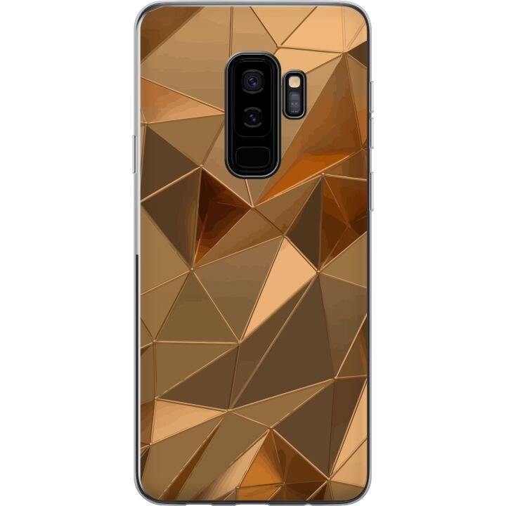 Mobilskal till Samsung Galaxy S9+ med 3D Guld motiv i gruppen SMARTPHONE & SURFPLATTOR / Mobilskydd / Samsung hos TP E-commerce Nordic AB (A63329)