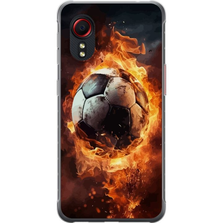 Mobilskal till Samsung Galaxy Xcover 5 med Fotboll motiv i gruppen SMARTPHONE & SURFPLATTOR / Mobilskydd / Samsung hos TP E-commerce Nordic AB (A63461)
