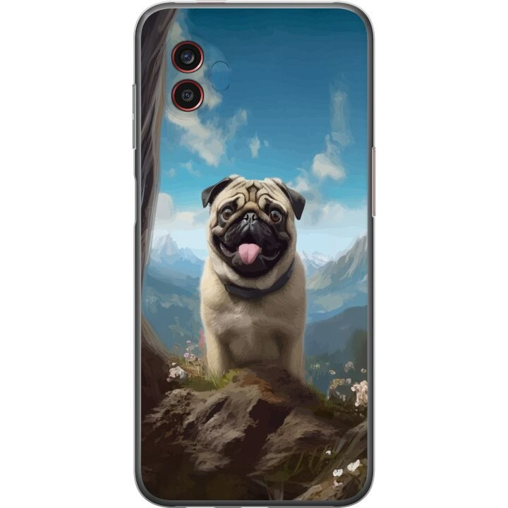 Mobilskal till Samsung Galaxy Xcover6 Pro med Glad Hund motiv i gruppen SMARTPHONE & SURFPLATTOR / Mobilskydd / Samsung hos TP E-commerce Nordic AB (A63485)