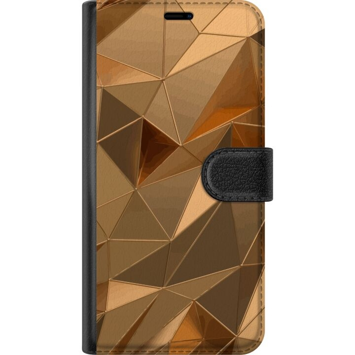 Plånboksfodral till Samsung Galaxy Xcover7 med 3D Guld motiv i gruppen SMARTPHONE & SURFPLATTOR / Mobilskydd / Samsung hos TP E-commerce Nordic AB (A63518)