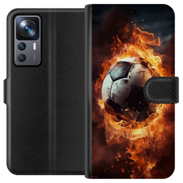 Plånboksfodral till Xiaomi 12T med Fotboll motiv i gruppen SMARTPHONE & SURFPLATTOR / Mobilskydd / Xiaomi hos TP E-commerce Nordic AB (A63974)