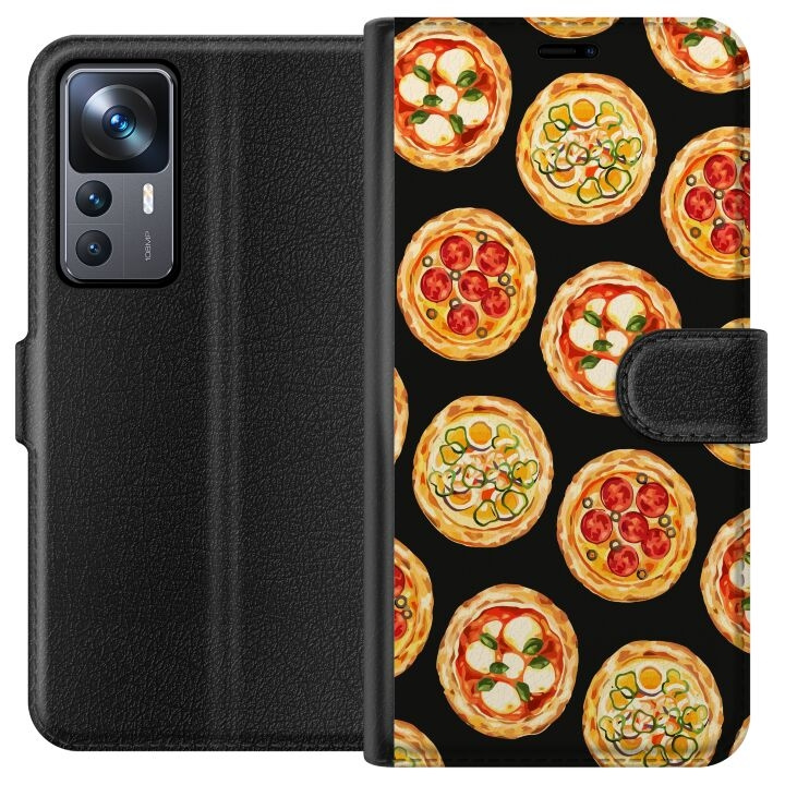 Plånboksfodral till Xiaomi 12T Pro med Pizza motiv i gruppen SMARTPHONE & SURFPLATTOR / Mobilskydd / Xiaomi hos TP E-commerce Nordic AB (A64020)